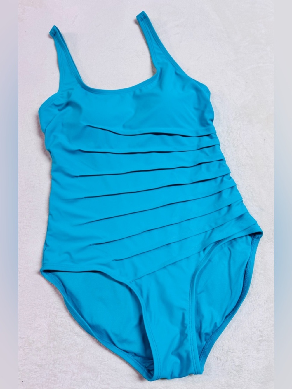 Roots Women's One Piece Turquoise Swim Suit NWOT Size 8 - Picture 2 of 5